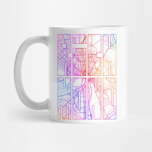 Richmond, USA City Map Typography - Colorful Mug